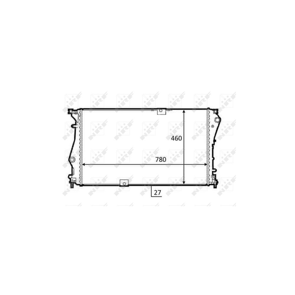 NRF Kühler, Motorkühlung 58498