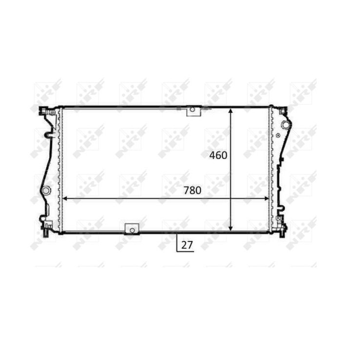 NRF Kühler, Motorkühlung 58498