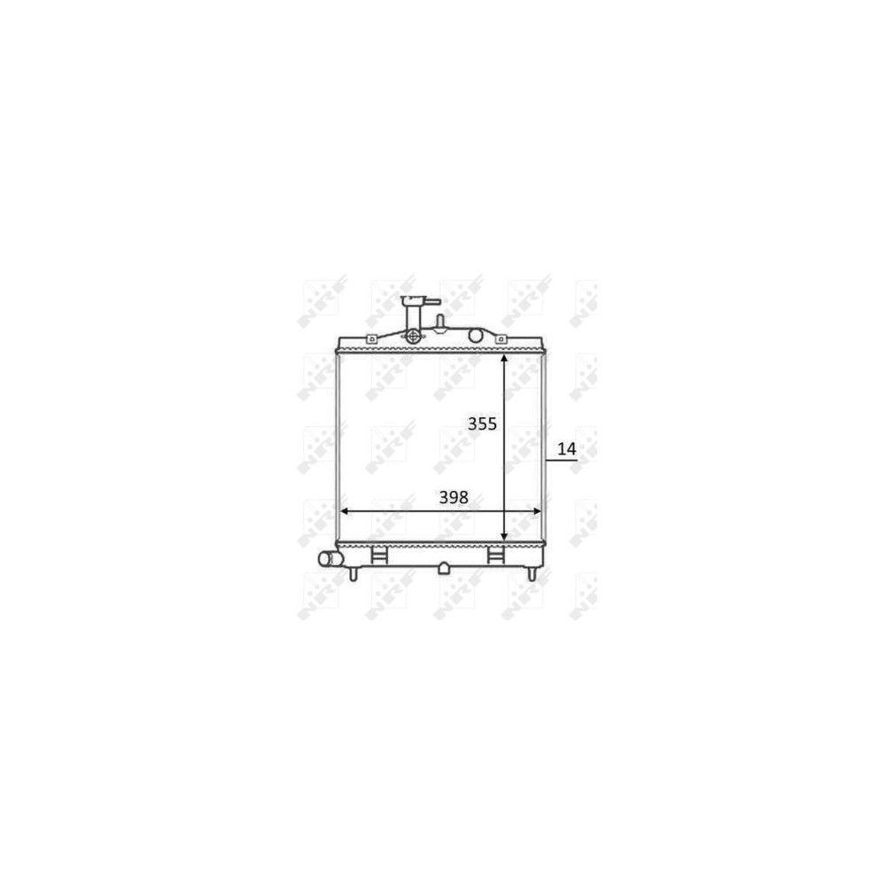 NRF Kühler, Motorkühlung 58528
