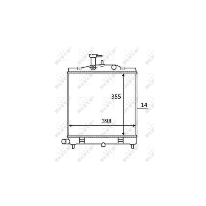 NRF Kühler, Motorkühlung 58528