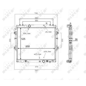 NRF Kühler, Motorkühlung 58534