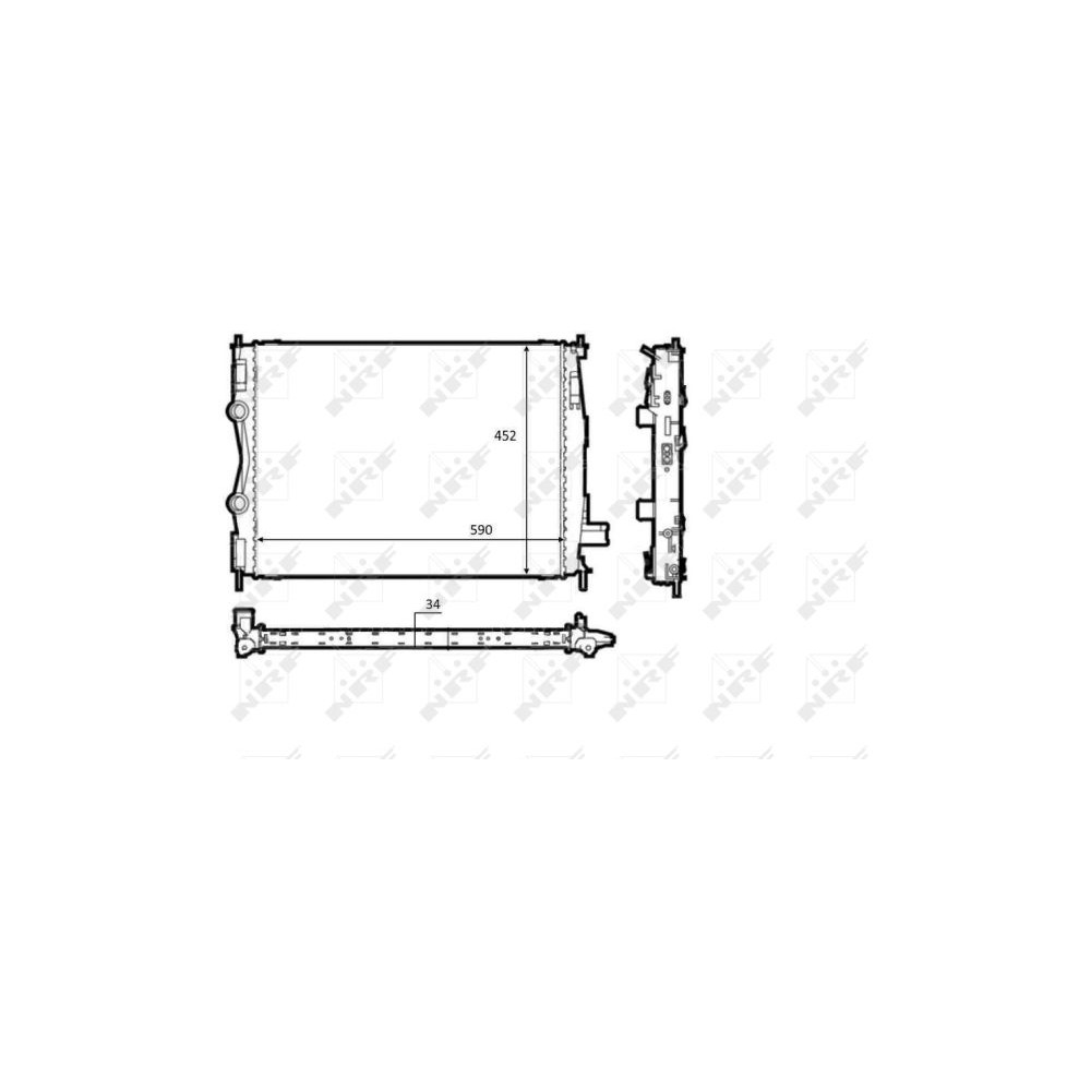 NRF Kühler, Motorkühlung 58539