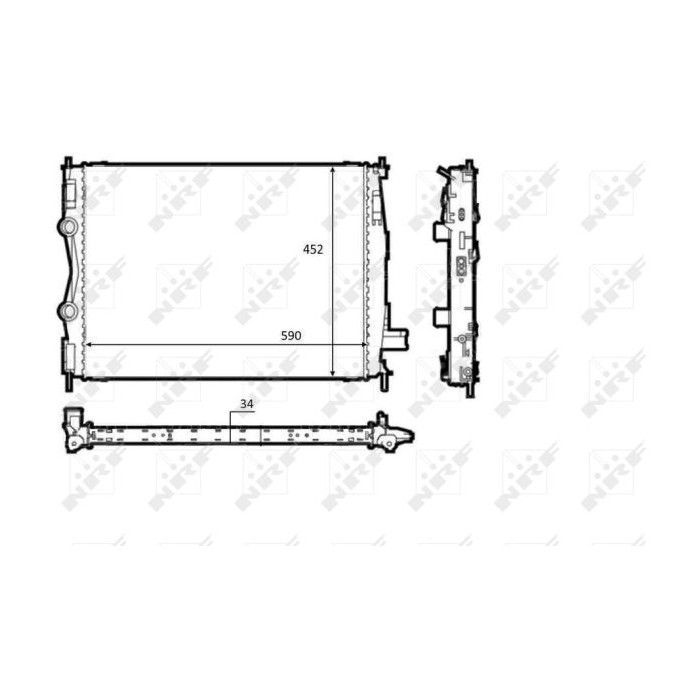 NRF Kühler, Motorkühlung 58539