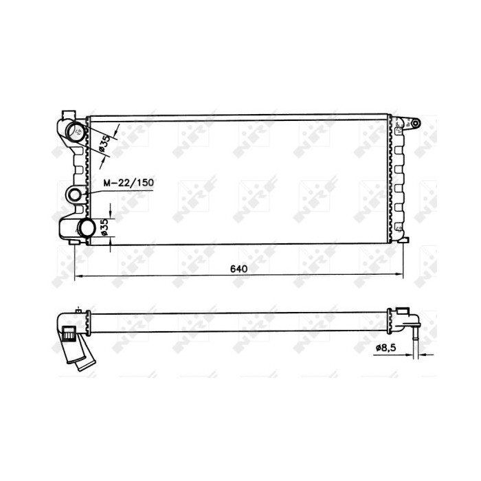 NRF Kühler, Motorkühlung 58742