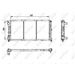 NRF Kühler, Motorkühlung 58956