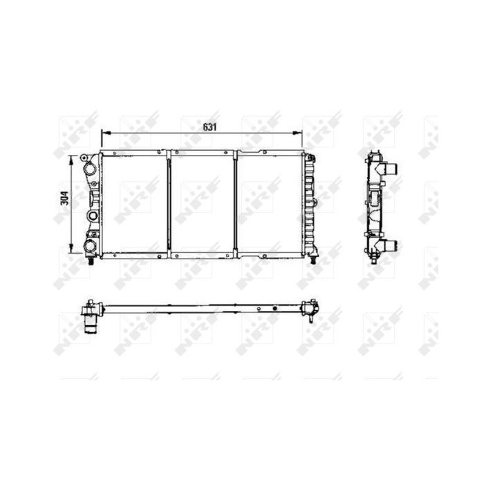 NRF Kühler, Motorkühlung 58956