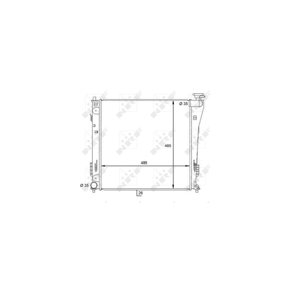 NRF Kühler, Motorkühlung 59086