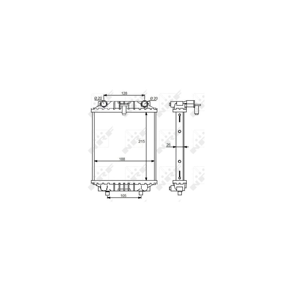 NRF Kühler, Motorkühlung 59125