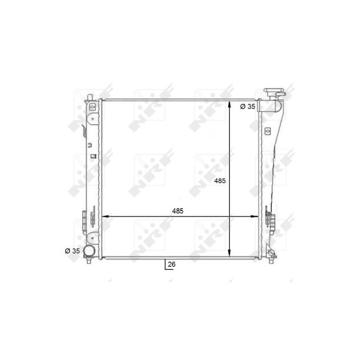 NRF Kühler, Motorkühlung 59086