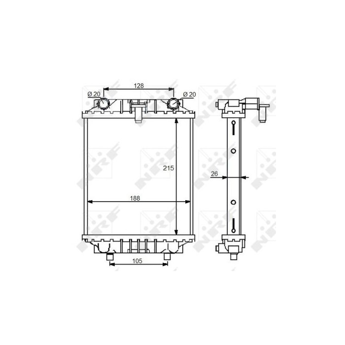 NRF Kühler, Motorkühlung 59125