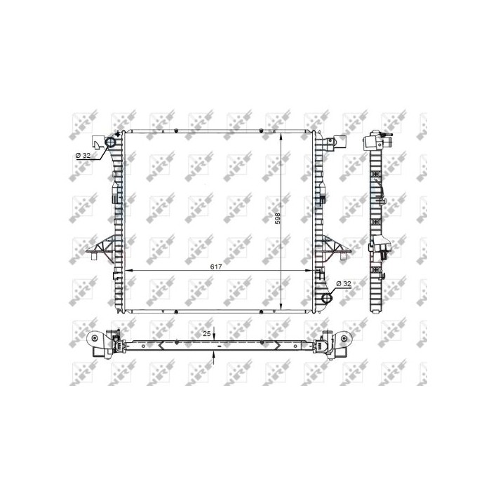 NRF Kühler, Motorkühlung 59145