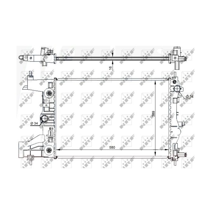 NRF Kühler, Motorkühlung 59144