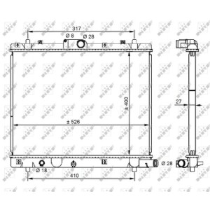 NRF Kühler, Motorkühlung 59209