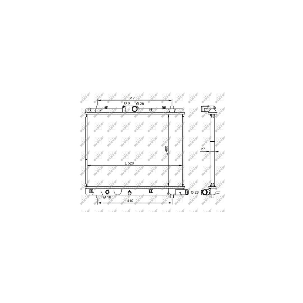 NRF Kühler, Motorkühlung 59209