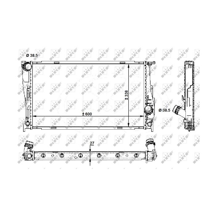 NRF Kühler, Motorkühlung 59210