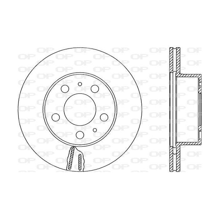 OPEN PARTS Bremsscheibe BDR1601.20