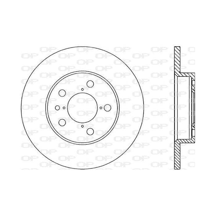 OPEN PARTS Bremsscheibe BDR1662.10
