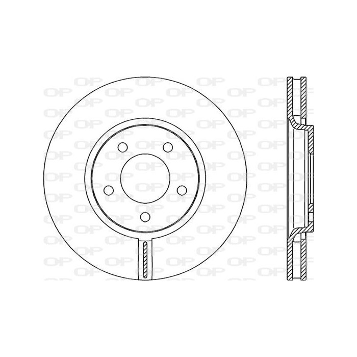 OPEN PARTS Bremsscheibe BDR1981.20