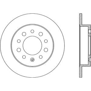 OPEN PARTS Bremsscheibe BDR2048.10