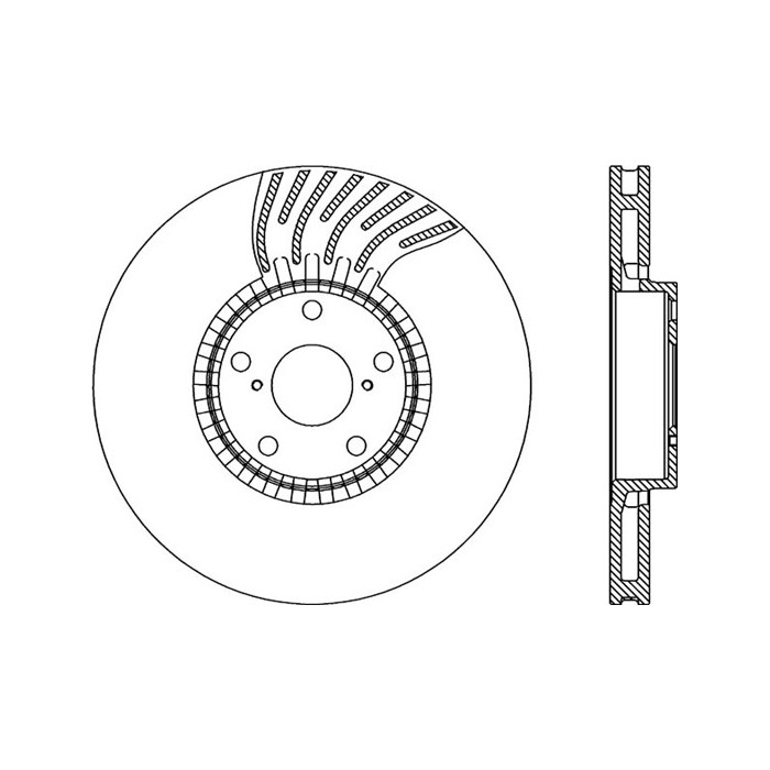 OPEN PARTS Bremsscheibe BDR2284.20