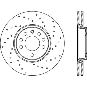 OPEN PARTS Bremsscheibe BDRS1990.25
