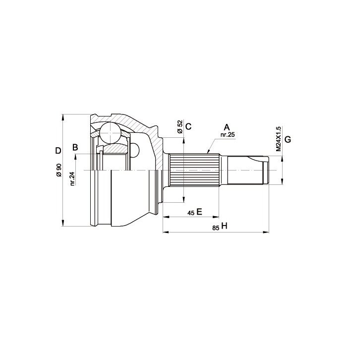 OPEN PARTS Gelenksatz, Antriebswelle CVJ5183.10
