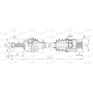OPEN PARTS Antriebswelle DRS6021.00