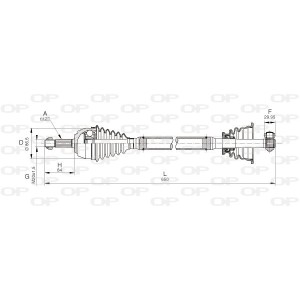 OPEN PARTS Antriebswelle DRS6036.00