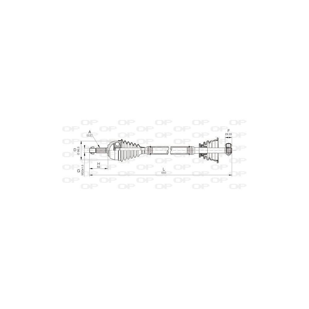 OPEN PARTS Antriebswelle DRS6036.00