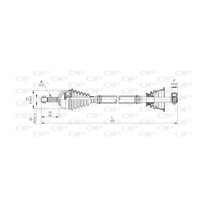 OPEN PARTS Antriebswelle DRS6036.00