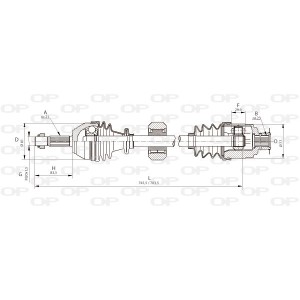 OPEN PARTS Antriebswelle DRS6037.00