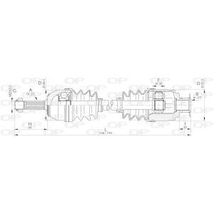 OPEN PARTS Antriebswelle DRS6166.00
