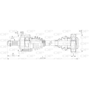 OPEN PARTS Antriebswelle DRS6188.00