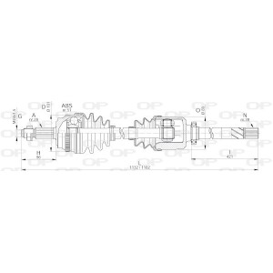 OPEN PARTS Antriebswelle DRS6261.00