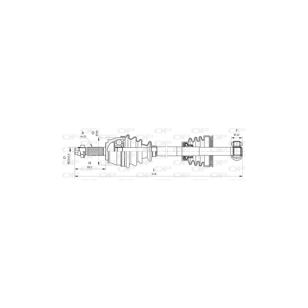 OPEN PARTS Antriebswelle DRS6379.00