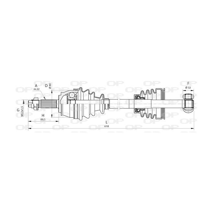 OPEN PARTS Antriebswelle DRS6379.00