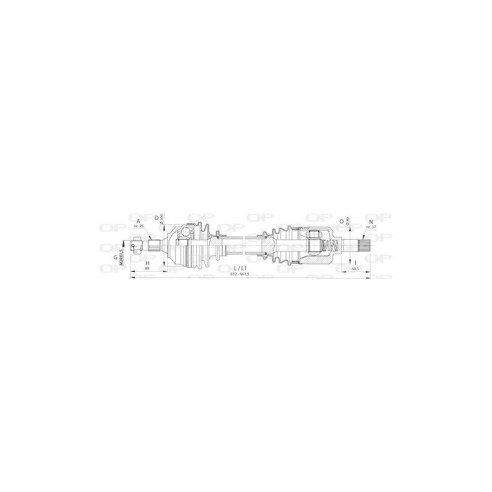 OPEN PARTS Antriebswelle DRS6392.00