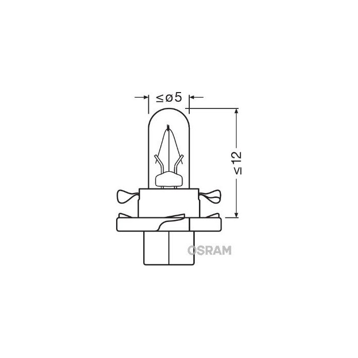 OSRAM ORIGINAL Glühlampe, Instrumentenbeleuchtung 2351MFX6