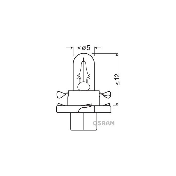 OSRAM ORIGINAL Glühlampe, Instrumentenbeleuchtung 2352MFX6