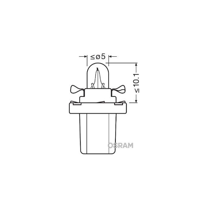 OSRAM ORIGINAL Glühlampe, Innenraumleuchte 2721MF