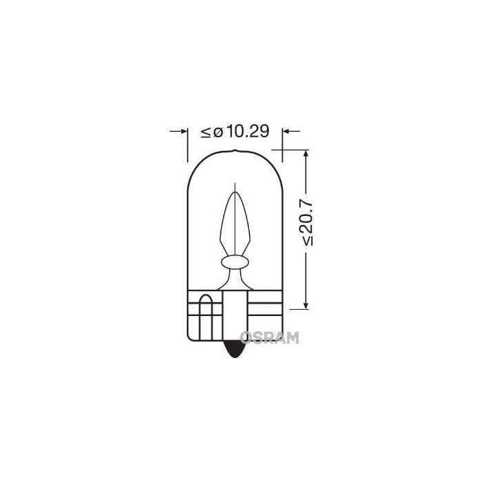 OSRAM ORIGINAL Glühlampe, Instrumentenbeleuchtung 2820