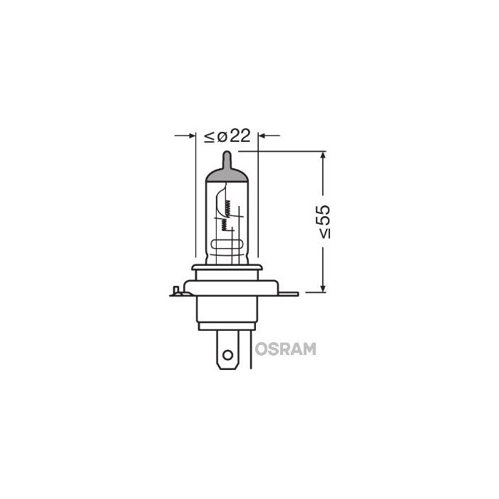 OSRAM ORIGINAL MOTORCYCLE Glühlampe, Hauptscheinwerfer 64185