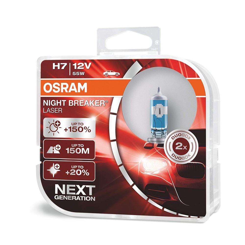 Osram Night Breaker Laser H7 +150% duo box