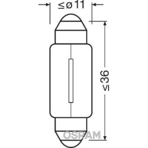 OSRAM ORIGINAL Glühlampe, Innenraumleuchte 6423