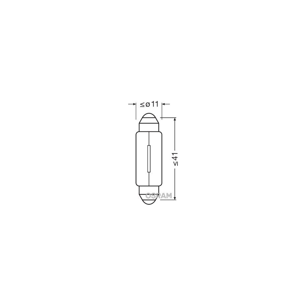 OSRAM ORIGINAL Glühlampe, Innenraumleuchte 6424