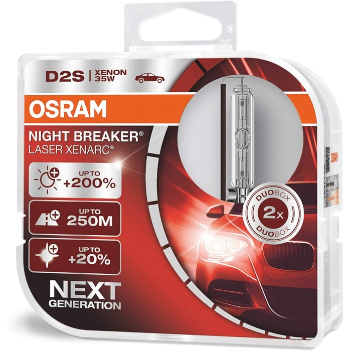 Xenon Scheinwerferlampen Osram D2S Night Laser +200% 35W