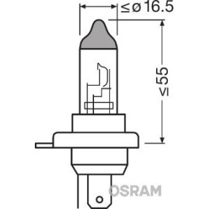 OSRAM LONGLIFE Glühlampe, Hauptscheinwerfer 9003L