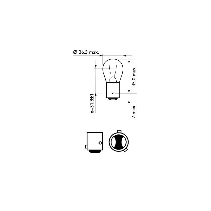 PHILIPS Glühlampe 12594B2