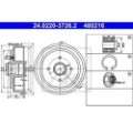 ATE Bremstrommel 24.0220-3726.2