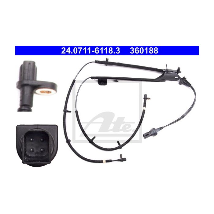 ATE Sensor, Raddrehzahl 24.0711-6118.3